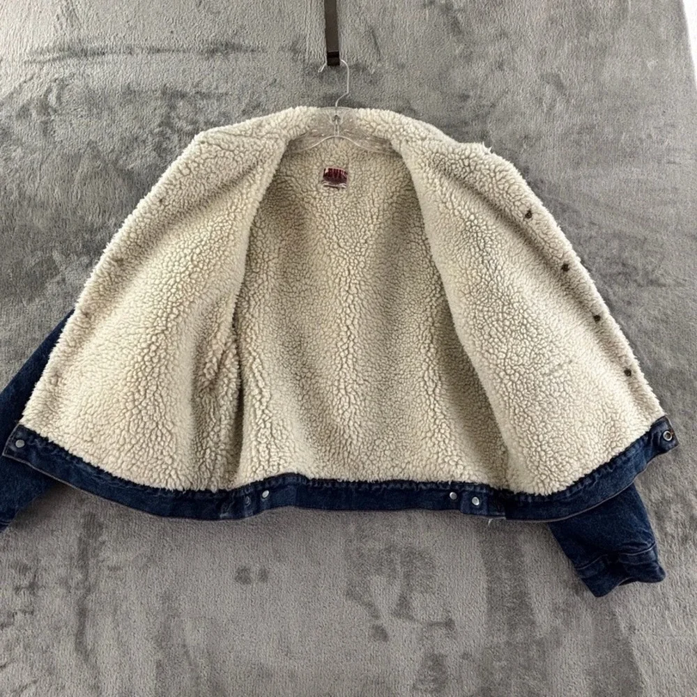 Vintage Levi's Sherpa Lined Denim Trucker Jacket Mens 44R Type III‎ USA 1980s